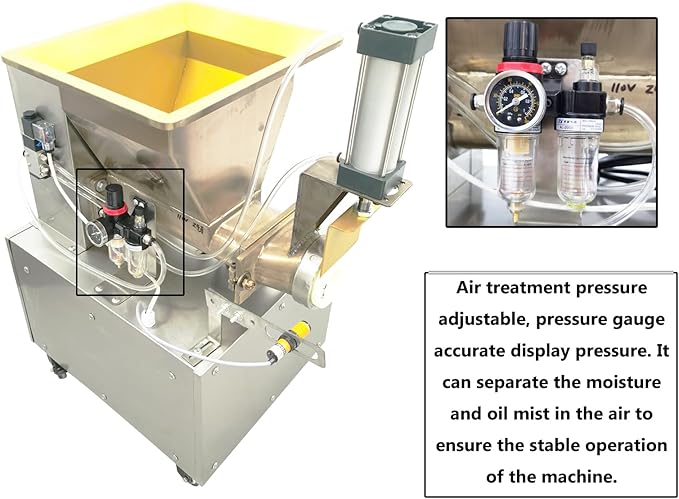 INTSUPERMAI Dough Divider Rounder Cutting Machine Electric Dough Ball Maker 0.03oz-17.6oz Hydraulic Dough Cutter Bakery Machine 110V