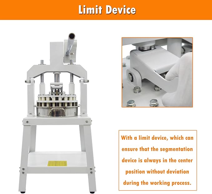 INTSUPERMAI Commercial Dough Divider Cutter 24PCS Manual Cutting Machine Maker Cutter 1.59oz-8.46oz(45g-240g) Dough Divider Cutter Machine Bakery Equipment Heavy Duty for Bread, Pizza, Brioche