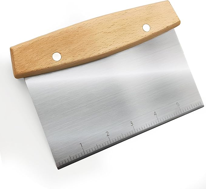 Griddle Scraper, Heavy Duty Stainless Steel Grill Scraper with Handle – Durable Griddle Scrapers for Flat Tops, Flat Top Grill Cleaner & BBQ Tools for Outdoor Grill, Easy Grease Removal (Style 03)