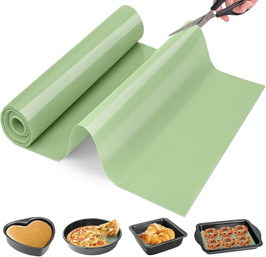 Silicone Baking Mat Roll, Non Stick Silicone Mat for Baking, Heat Resistant Baking Macaron Bread Mat, Reusable Dough Rolling Mat, Non Slip Countertop Protector Mat, Counter Mat, Oven Mat