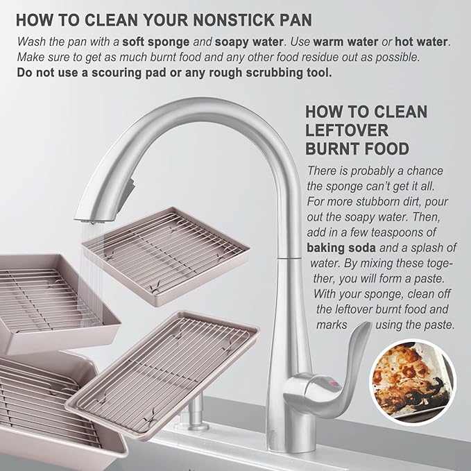 CHEFMADE Roasting Pan with Rack, 11-Inch Non-Stick Square Deep Dish Cake Pan with Wire Rack for Oven Baking, BBQ, Jelly Roll and Roasting 11.2" x 11.2" x 2.4" (Champagne Gold)
