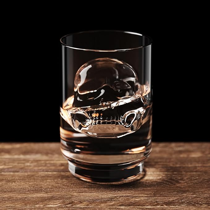 Skull 3D Ice Ball Maker - Large Crystal Clear Ice Cube Tray - Whiskey Bourbon Cocktails