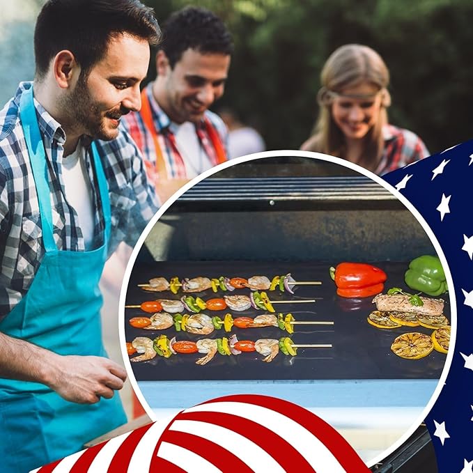 Cooks Innovations MADE IN USA Non-Stick Oven Protector Mat - Heavy Duty Nonstick Oven Rack Liners to Protect Convection, Electric, Gas, & Microwave Ovens - BPA & PFOA Free Heat Resistant Baking Mat