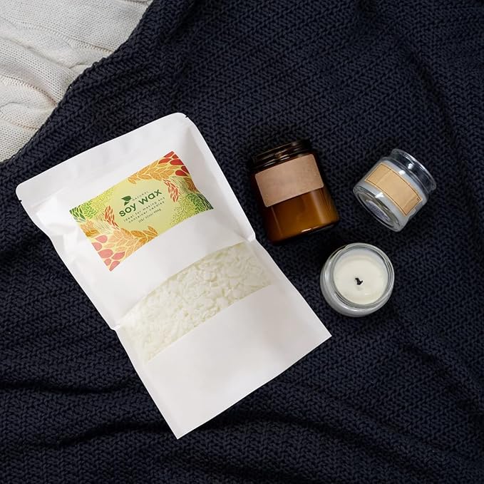 Candle Making Soy Wax-2 lb Bag（32oz）-Pure Nature DIY Soy Wax Flakes