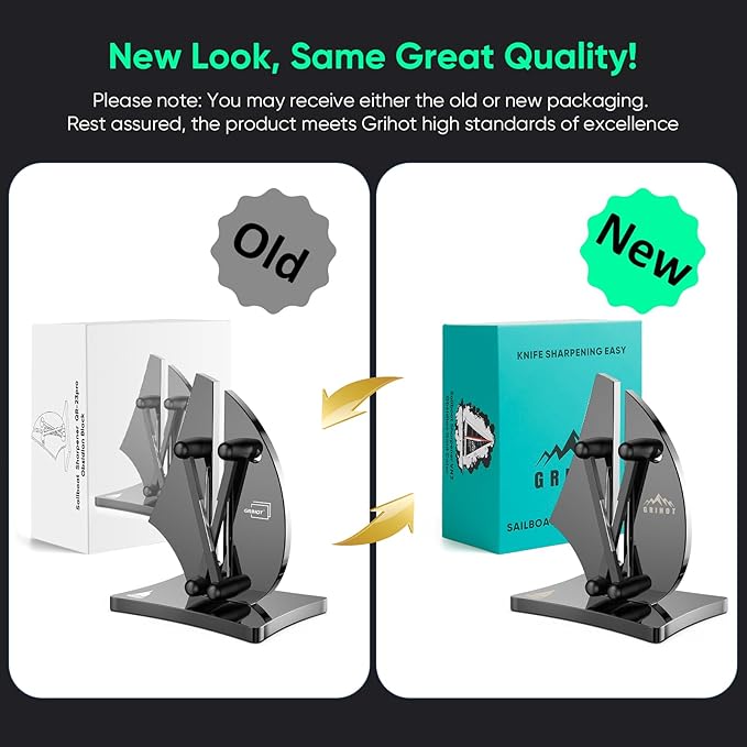 VN3 Professional Knife Sharpener | 3-Action Streamlined Sailboat Design for Effortless Knife Sharpening - The Ultimate Tool for Precision 11 to 21 Degree Angles (Obsidian Color)