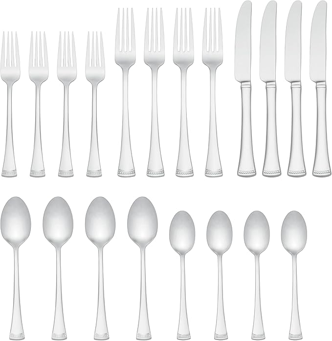 Lenox 899224 Portola Mirror 20-Piece Flatware Set, Service For 4