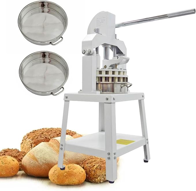Commercial Dough Divider Manual 40PCS Dough Divider 0.95oz-5.08oz Heavy Duty Dough Cutter Machine with 27-144g Dough Weight Range for Baking, 40PCS