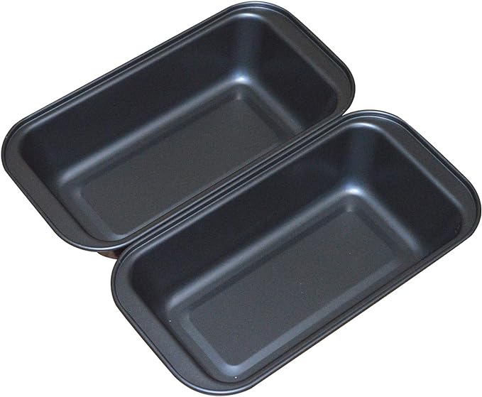 Nonstick Loaf Pan,8.5 x 4.5 Inch Carbon Steel Toast Pan for Baking Bread with Oven, Gray set of 2