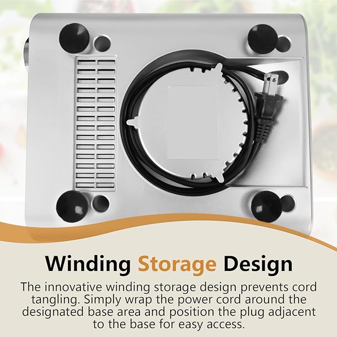 COOKLEE Food Processor, 600 Watts, 6 Functions Electric Food Chopper for Chopping, Mincing, Dicing, Shredding, Slicing, Purees & Dough with 12cup Processor Bowl, Food Chute & Pusher, Silver