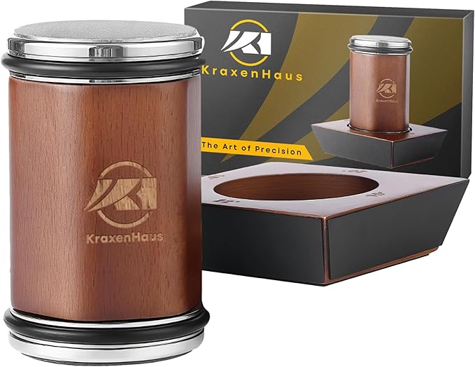 Tumbler Rolling Knife Sharpener Kit – Magnetic Manual System with 4 Angles & Walnut Base Diamond & Ceramic Discs | Kitchen Knife Sharpening Tool | Interchangeable, Easy & Safe Design