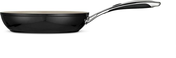 Tramontina Ceramica Deluxe 10-Inch Frying Pan, Ceramic Non Stick Skillet, Oven-Safe, Metallic Black