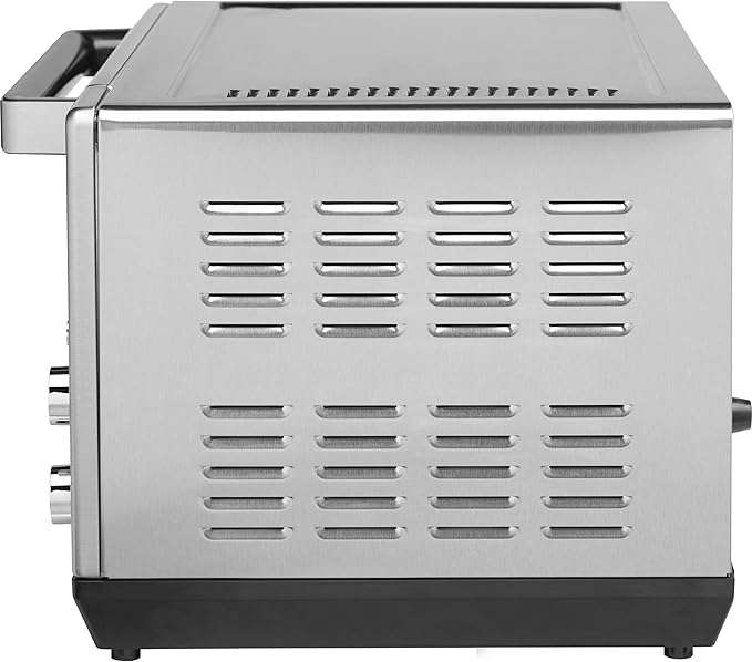 GE Convection Toaster Oven | Calrod Heating Technology | Large Capacity Toaster Oven Complete With 7 Cook Modes & Oven Accessories | Countertop Kitchen Essentials | 1500 Watts | Stainless Steel
