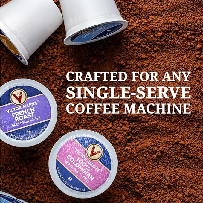 Victor Allen's Coffee Donut Shop Blend, Medium Roast, 42 Count, Single Serve Coffee Pods for Keurig K-Cup Brewers