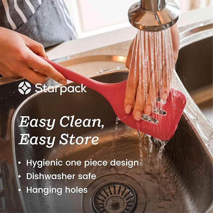 Starpack 'Stir & Serve' Silicone Cooking Utensils Set (5 Pcs) 10.5" - Kitchen Utensils Set Heat Resistant to 600°F - Kitchen Utensils for Nonstick Cookware - Silicone Utensil Set for Mixing & Cooking