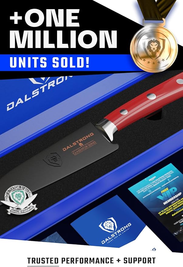 Dalstrong Paring Knife - 3.5 inch - Gladiator Series - Forged High-Carbon German Steel - Crimson Red ABS Handle Kitchen Knife - Sheath Included - Razor Sharp Cooking Chef Knife - NSF Certified