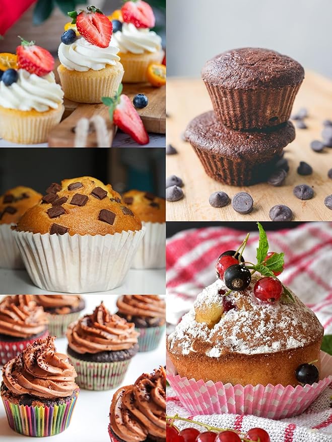4 Cup Muffin Pan 2 Pack, Nonstick Mini Muffin Tin for Air Fryer, 1.18In Deep Cupcake Baking Pan for Frittatas, Tarts, Brownies
