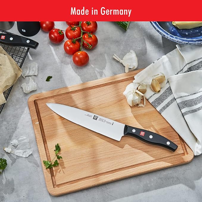 ZWILLING Twin Signature 11-Piece German Knife Set with Block, Razor-Sharp, Made in Company-Owned German Factory with Special Formula Steel perfected for almost 300 Years, Dishwasher Safe