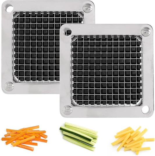 Replacement Chopper Blade Commercial Vegetable Chopper Dicer Stainless Steel Blade for Fruit Cutting Machine Tomato French Fries Cutter (2 * 1/4″ Blade)