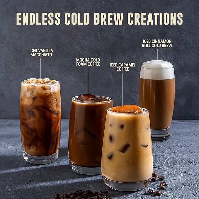 Inspired Coffee Co Mocha Flavored Cold Brew Coffee Coarse Ground Coffee Beans Medium Roast - Low Acid Coffee Smoother Taste - 100% Arabica - 12 oz. Resealable Bag
