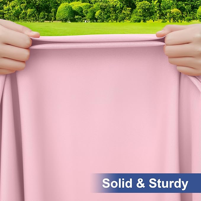 homing Rectangle Table Cloth Cover, Waterproof Polyester Elastic Fitted Tablecloth, Fits for 6 Foot Folding Tables, Washable Table Protector for Picnic, Camping, Outdoor (Pink, 30" x 72")