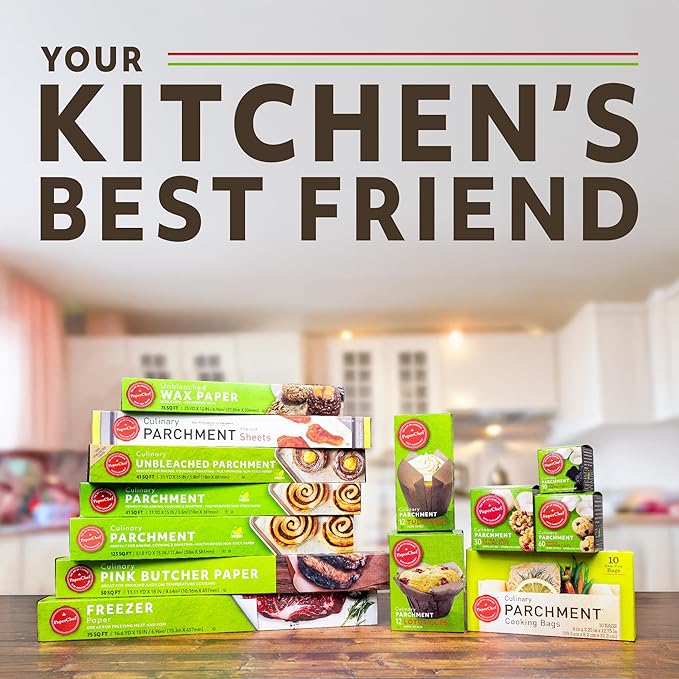 PaperChef Variety Pack - XL, Large & Mini Baking Cups - Easy Release, Non-Stick Paper - 3 Pack