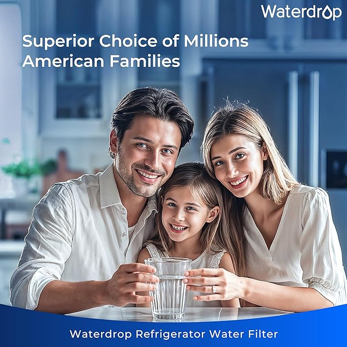 Waterdrop Plus XWF Replacement for GE® XWF, WR17X30702, NSF/ANSI 401&53&42&372 Certified, 𝐑𝐞𝐝𝐮𝐜𝐢𝐧𝐠 𝐏𝐅𝐀𝐒, 2 Filters