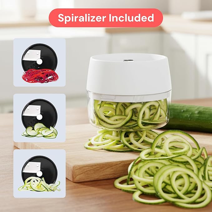 Fullstar All-in-1 Vegetable Chopper and Mandoline Slicer for Kitchen - Cheese Grater, French Fry Cutter, Cheese Slicer - Bonus Handheld Spiralizer Included (6 in 1, Black)
