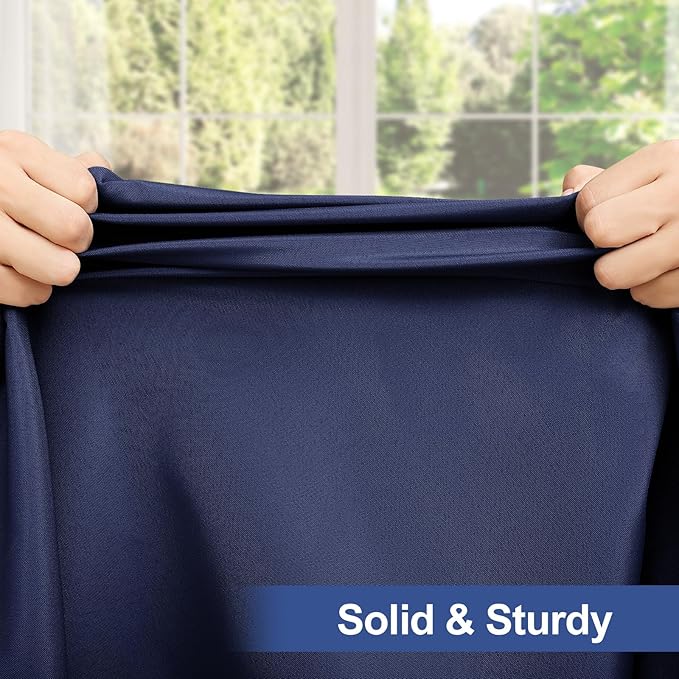 homing Rectangle Table Cloth Cover, Waterproof Polyester Elastic Fitted Tablecloth, Fits for 6 Foot Folding Tables, Washable Table Protector for Picnic, Camping, Outdoor (Navy Blue, 36" x 72")