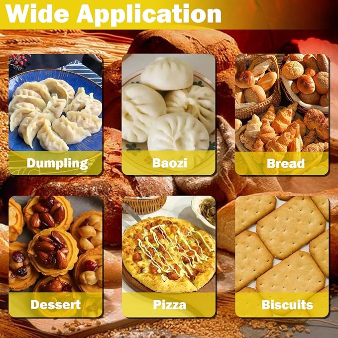 TECHTONGDA Commercial Dough Divider Electric Quantitative Dough Cutter Stainless Steel Dough Ball Maker for Bread Pizza Noodle 1-300g