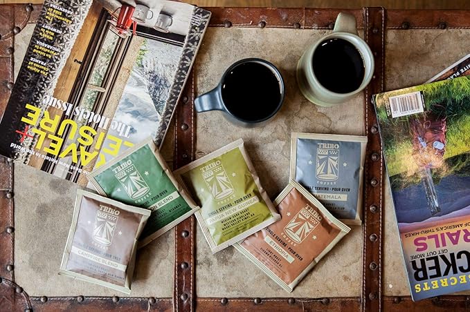 Tribo Coffee Single-Serve Portable Pour Over Drip Coffee - Ethiopia - 10 Servings (Light Roast)