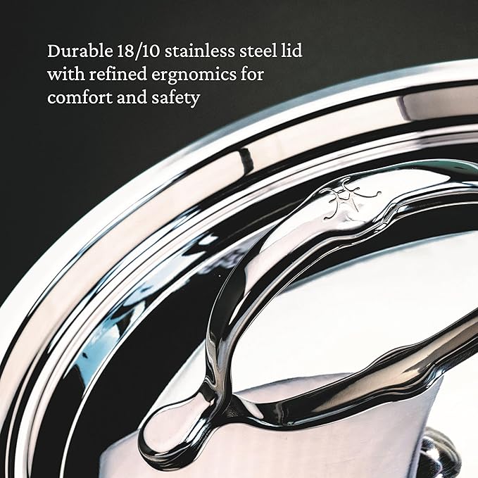 Hestan - ProBond Collection - Professional Clad Stainless Steel Stock Pot, Induction Cooktop Compatible, 8 Quart