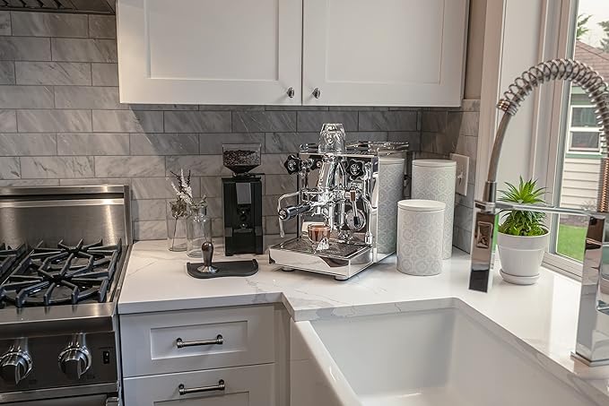 Diletta Bello Espresso Machine | Heat Exchanger | E61 | Manual Control | 3 Liter | Made In Italy | (Stainless Steel)