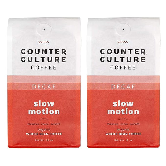 Counter Culture Coffee - Certified Organic Whole Bean Coffee (Kosher) (Slow Motion Double Pack)