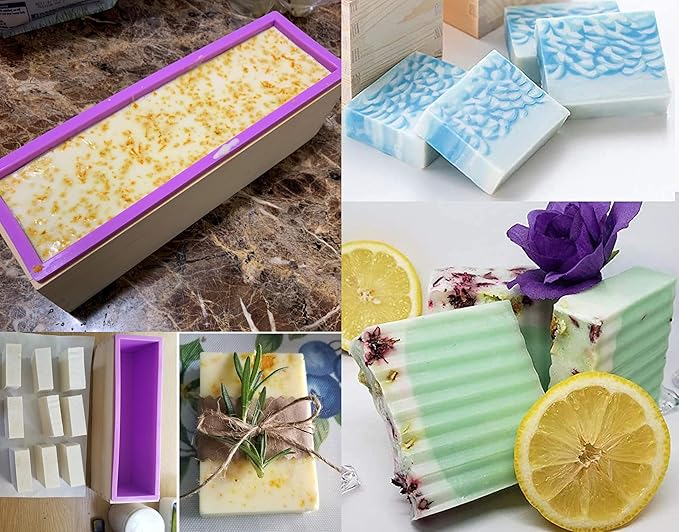 Silicone soap molds -Soap Cutting Tool Set Wooden Bamboo (soap Cutters for soap Making loaf Slicer)