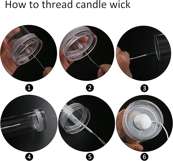 MILIVIXAY 2PCS Pillar Candle Mold -Height: 3.0inch,Diameter:2.0inch-30ft Long Wicks, 2pcs Wick Holders, a Mold Sealer and a Lead Wire Included as a Gift.