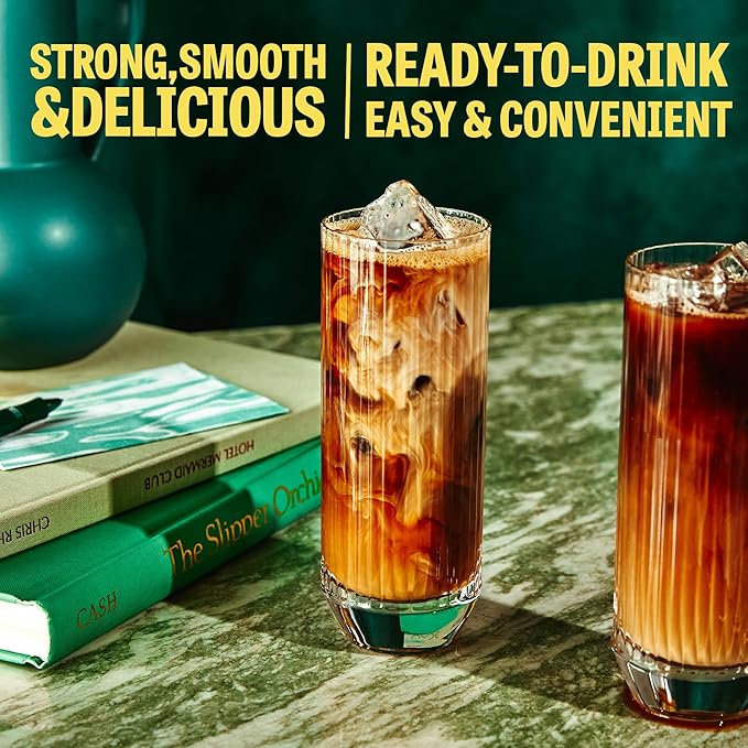 Wandering Bear Decaf Cold Brew Coffee - Bold, Smooth, No Sugar Added, Shelf-Stable, Ready to Drink, Gluten Free & Vegan Decaf Iced Cold Brewed Coffee Drink - 32 fl oz, 3 pack
