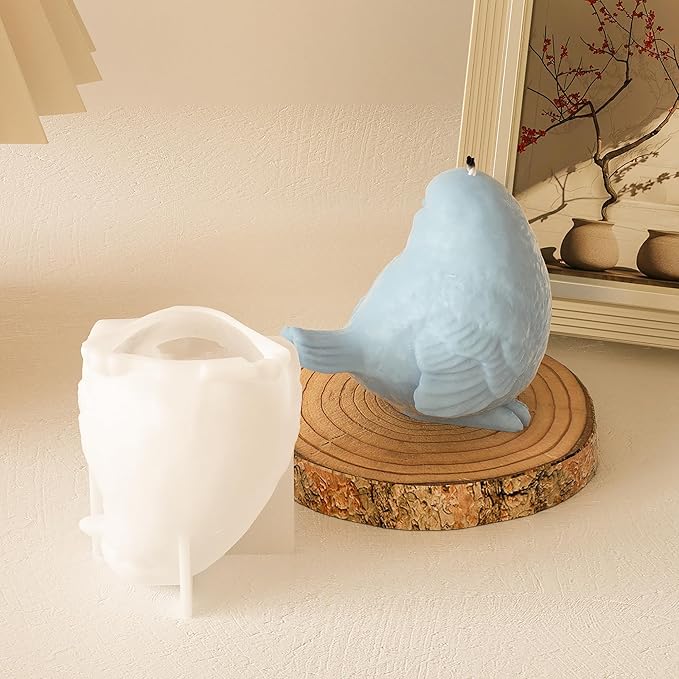 Animal & Bird Resin & Silicone Candle Mold Set - 3D Animal Mold for Home Decor & Candle Making