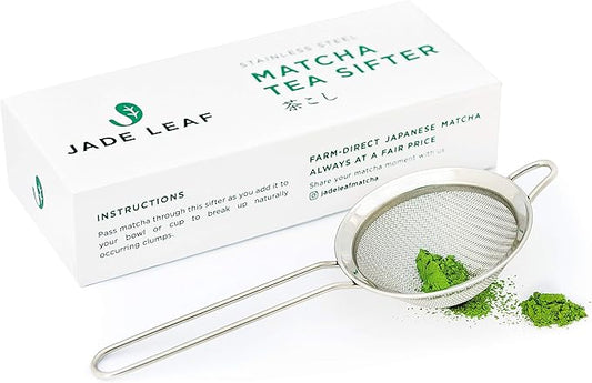 Jade Leaf Matcha - Stainless Steel Sifter - Eliminate Clumps In Your Green Tea Powder - Great Gift for Matcha Lovers