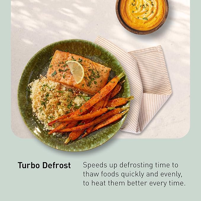 Panasonic NN-SD78LS 1.6 cu.ft Cyclonic Inverter Countertop Microwave Oven 1250Watt Power with Genius Sensor Cooking, cft, 19.44"D x 21.88"W x 11.94"H,Stainless Steel