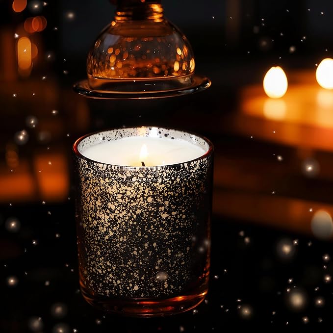 Thick Candle Jars for Making Candles 16 Pcs, 7 OZ Empty Jars with Wood Lids for Candle Making, Sample Container, Rose Pink