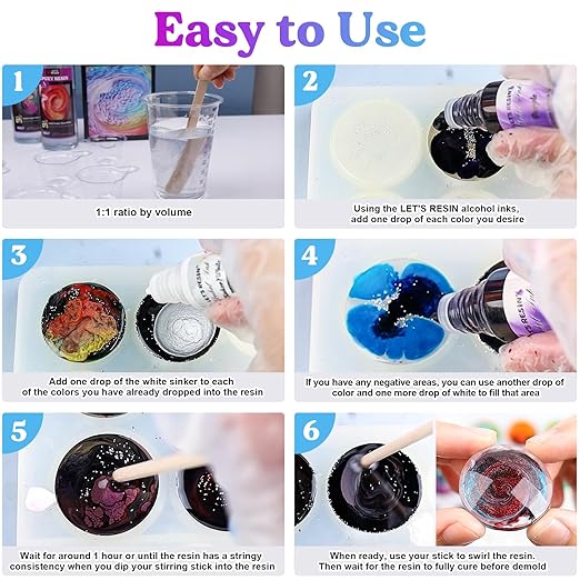 LET'S RESIN Bubble Free Epoxy Resin, 23oz Crystal Clear Resin Kit for Crafts, Jewelry,Art, Casting, DIY Art Kit with Cup, Stir Stick for Adults, Beginners