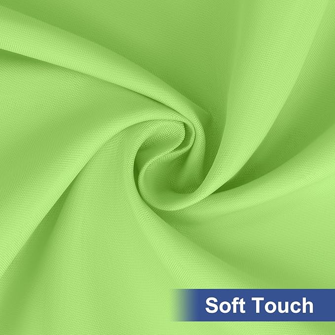 homing Rectangle Table Cloth Cover, Waterproof Polyester Elastic Fitted Tablecloth, Fits for 4 Foot Folding Tables, Washable Table Protector for Picnic, Camping, Outdoor (Lime Green, 24" x 48")