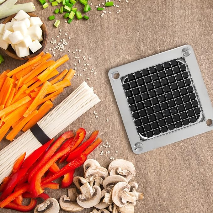Replacement Chopper Blade Commercial Vegetable Chopper Dicer Stainless Steel Blade for Fruit Cutting Machine Tomato French Fries Cutter (3/8″ Blade)