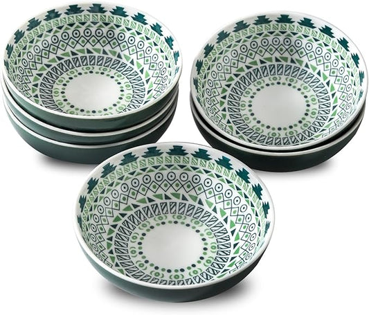 Set of 6 Deep Soy Sauce Dishes, 3.7 inch Ceramic Dipping Bowls 4 oz Small Dip Bowls Sauce cups for Condiment Sushi Bowls, Mini Bowl for Side Dish, Ketchup, Soy Appetizer Plates Tiny Bowls