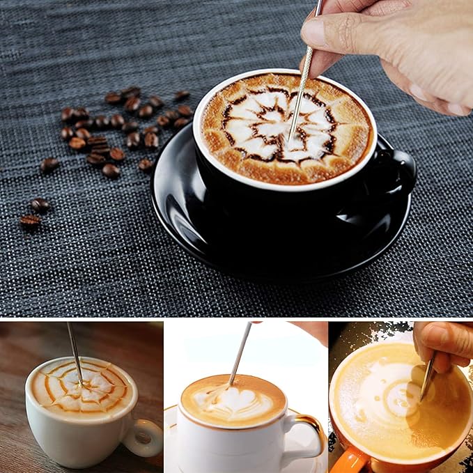 HOOMIL Milk Frothing Pitcher, 20oz/600ml Stainless Steel Steaming Pitcher Barista Milk Frother Cup Jug for Espresso Machine Coffee Cappuccino Latte Art - Silver