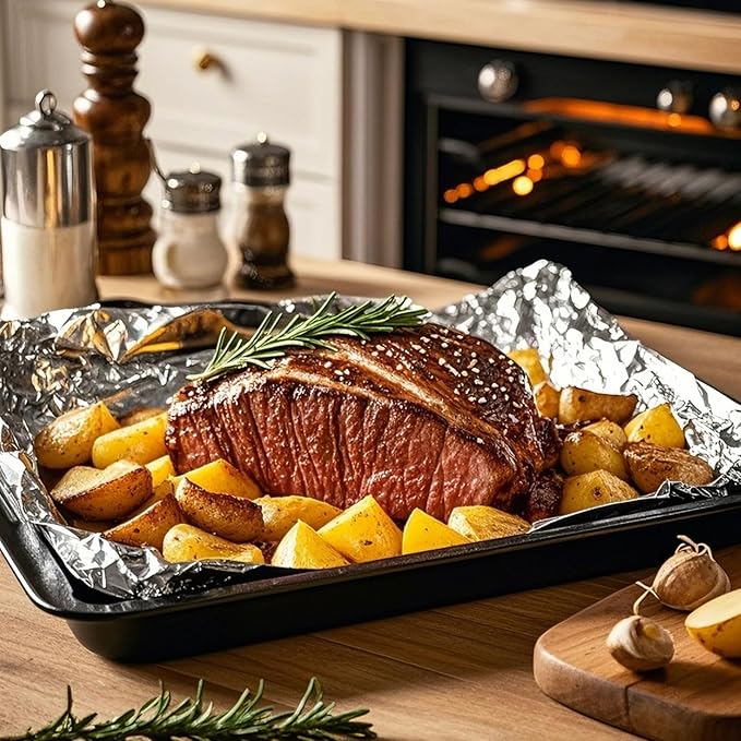 Superior Extra Heavy Duty Aluminum Foil 300 Sq Ft(15 In Wide) with about 30% More Thicker than Regular Heavy Duty Foil, Pack of 1