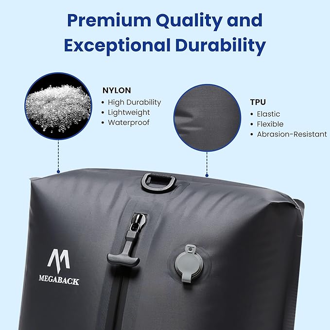 Vacuum Bags for Travel, IP67 Reusable Vacuum Seal Bags for Clothing with Electric Pump, Vacuum Seal Packing cube for Suitcases, Backpack & Travel (2PC+Pump)