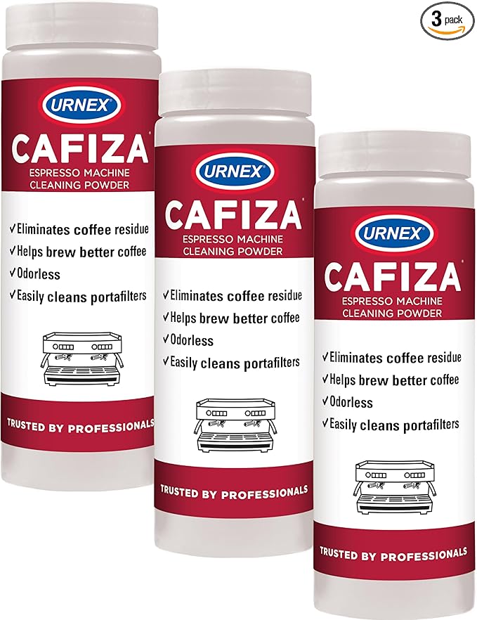 Urnex Cafiza Professional Espresso Machine Cleaning Powder 566 Grams - 3 Pack