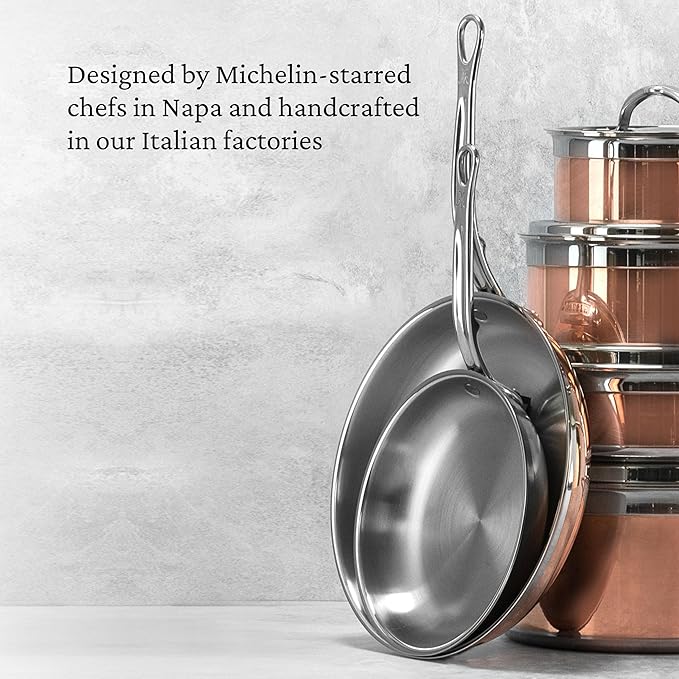 Hestan - CopperBond Collection - 100% Pure Copper Essential Pan, Induction Cooktop Compatible, 5 Quart