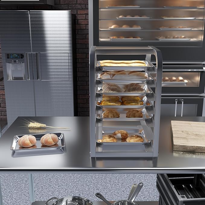 Pack of 12 | 10 in. x 13 in. Quarter Size Aluminum Bun. / Sheet Pan | Ideal for baking, roasting, cooling, prepping, or storing - a must-have in restaurants, bakeries, and busy kitchens.